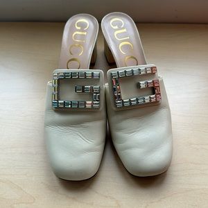 Gucci crystal mule